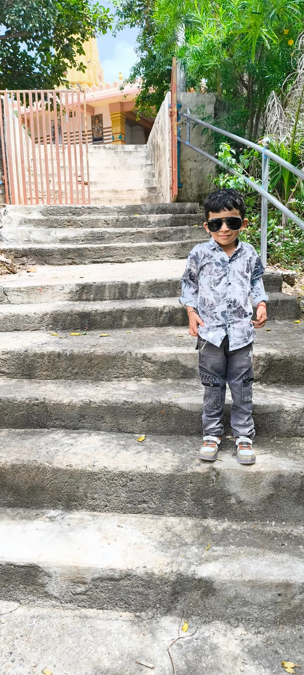 Temple Steps Portrait