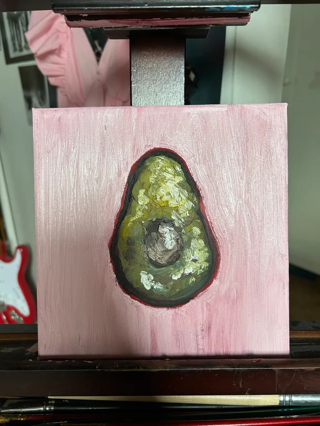 Avocado on Pink
