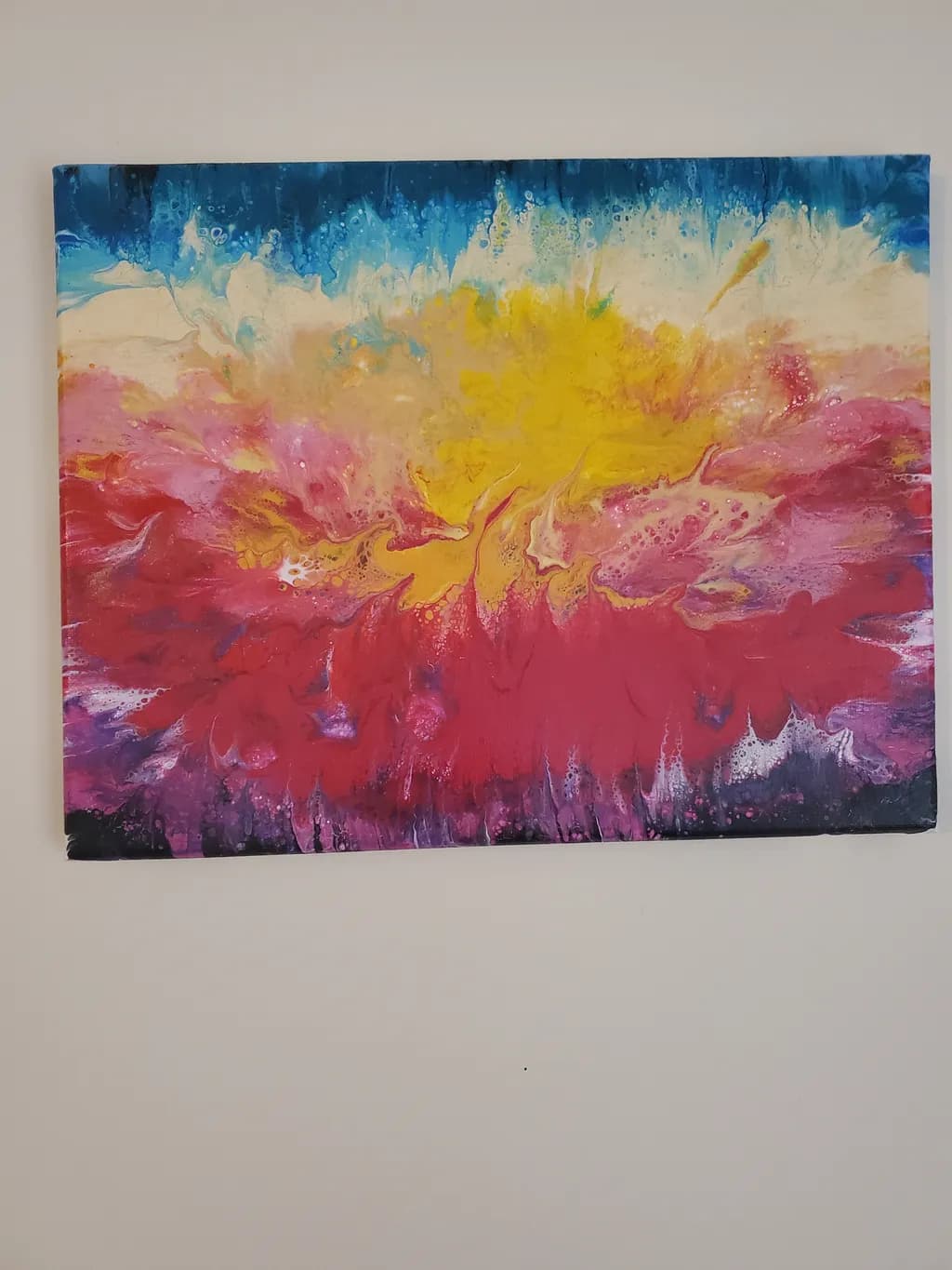 Chromatic Bloom in Blue and Gold