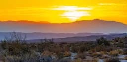 Desert Mountain Sunset - Joshua Tree National Park