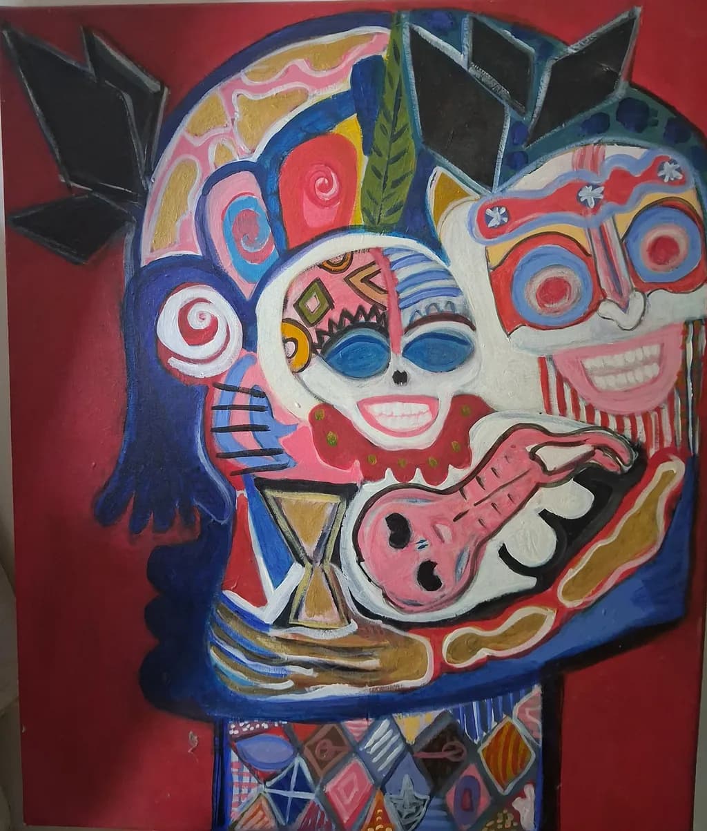 The Pink Ukulele Player