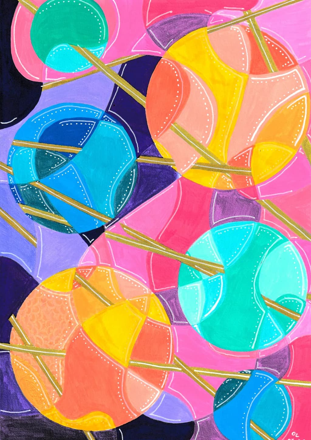 Interlocking Color Forms