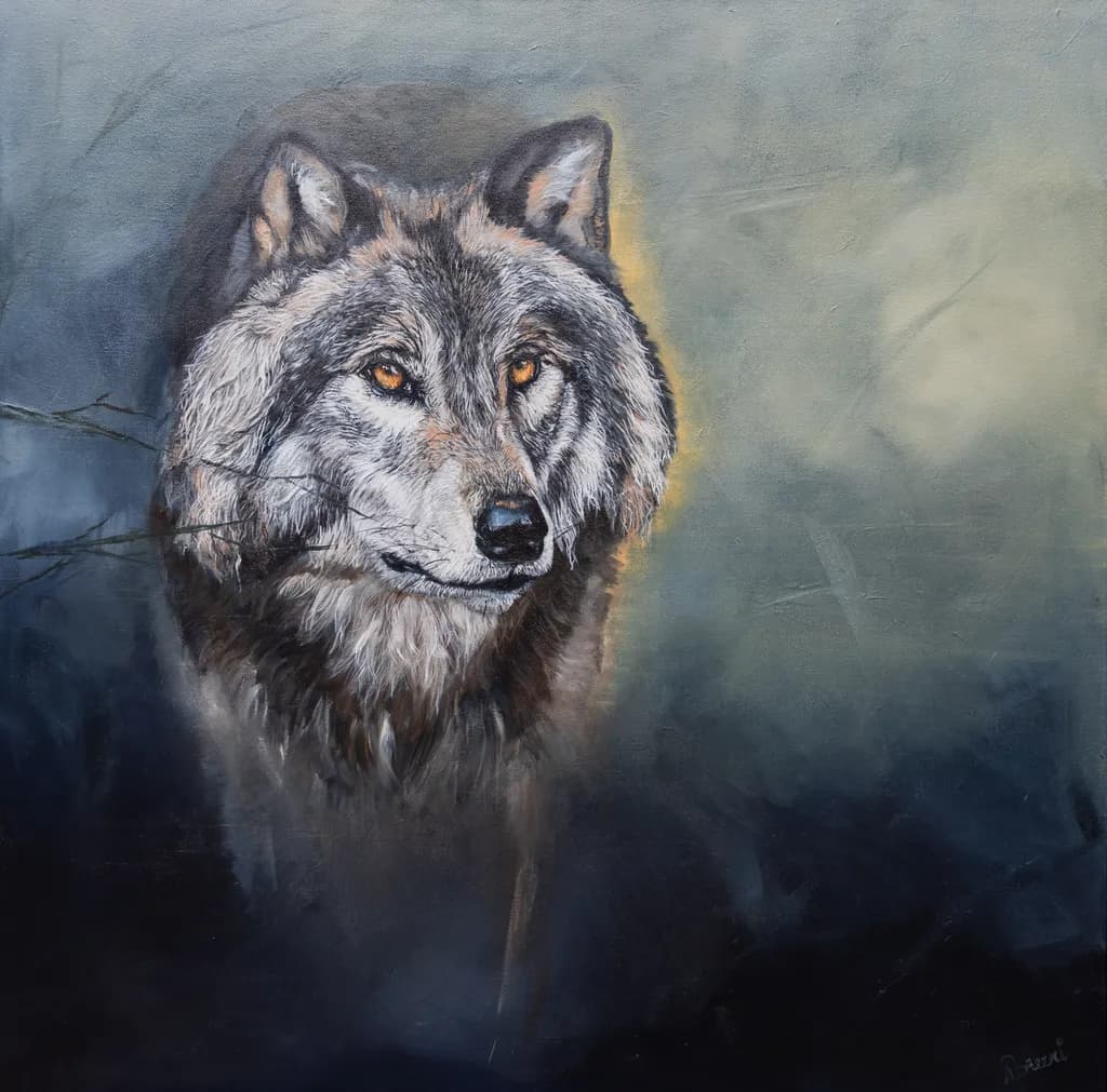 Foggy Morning Wolf