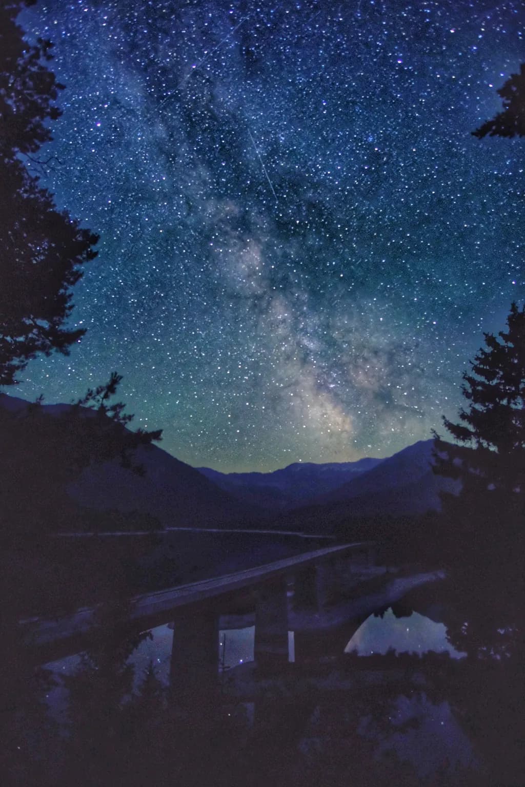 Milky Way Mountain Bridge