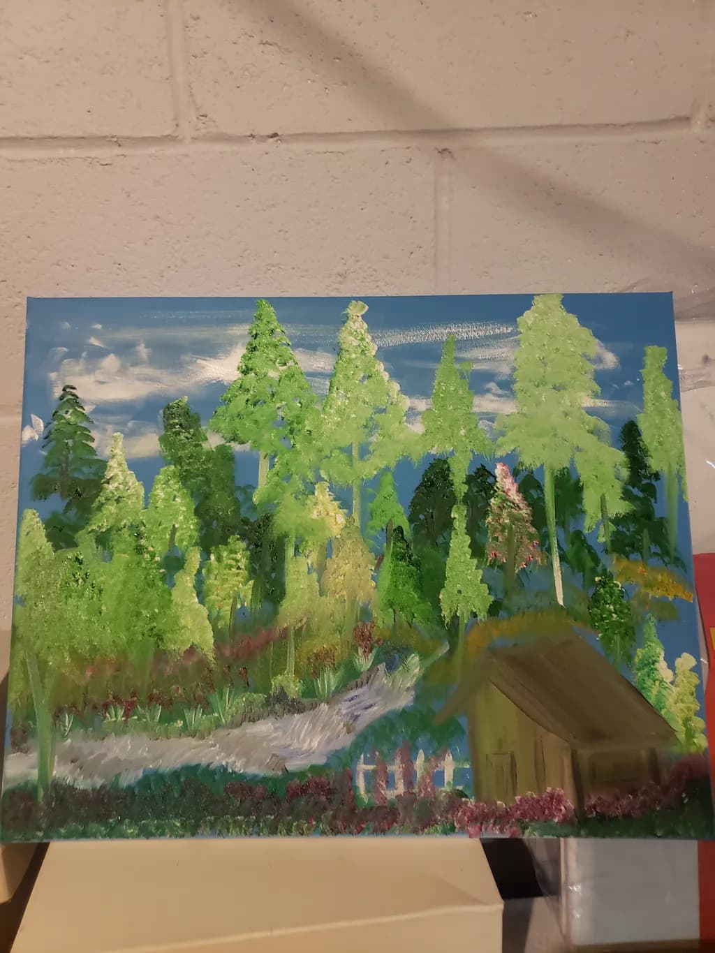 Forest Cabin Landscape