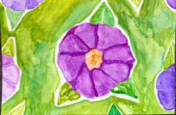 Golden-Centered Violet Bloom