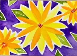 Violet Flower Burst