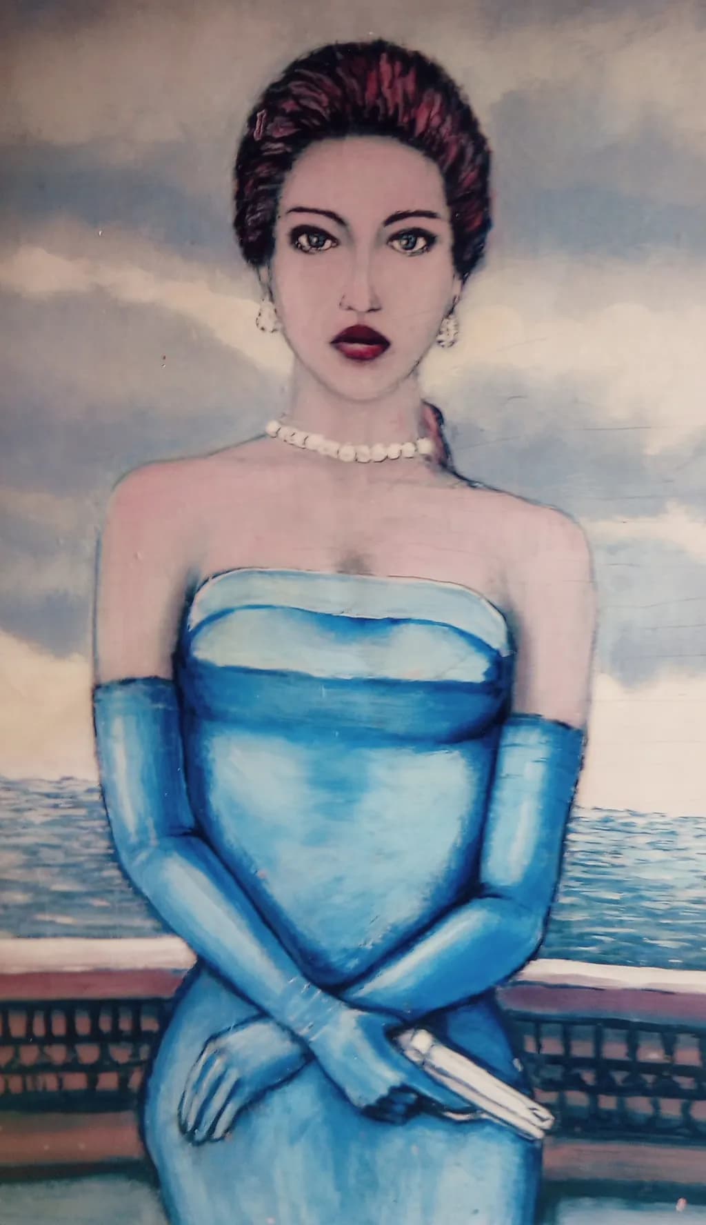 Blue Glove Portrait