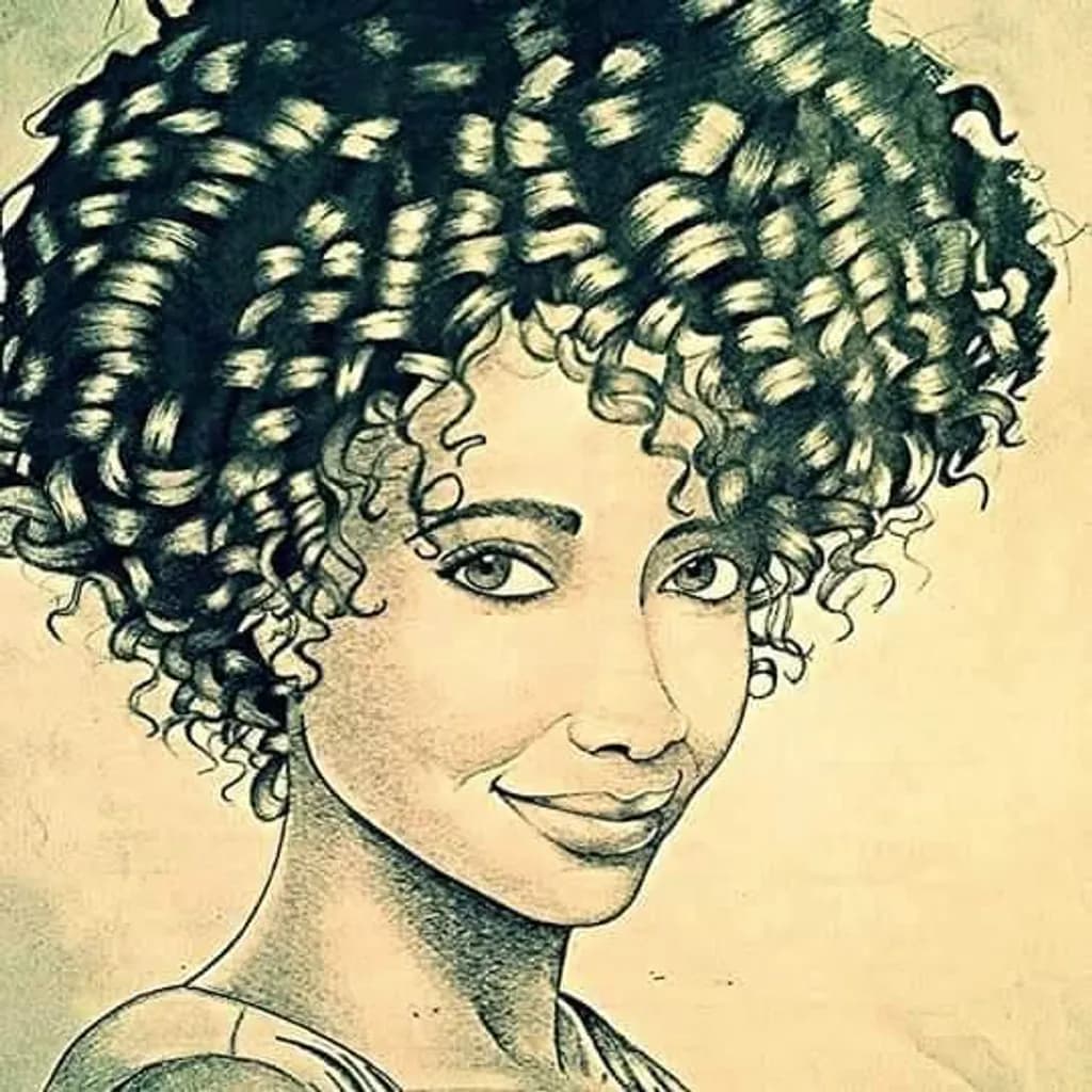 Curly-Haired Portrait