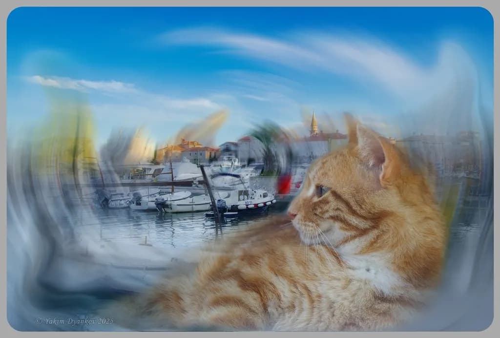 Harbor Cat Retrato