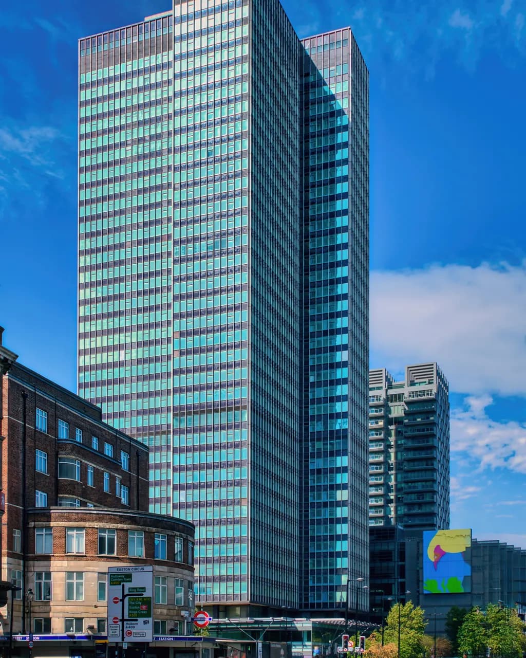 Euston Tower and Warren Street, London