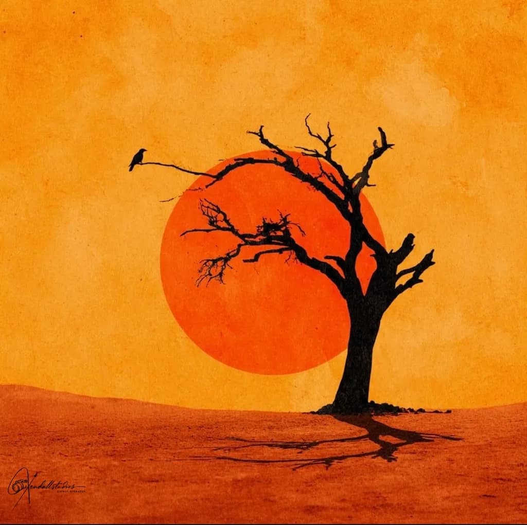 Barren Tree Sunset