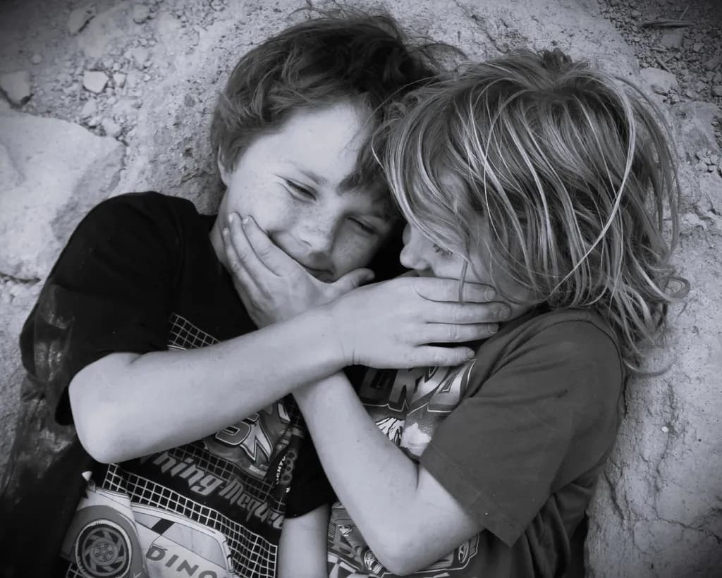Sibling Embrace