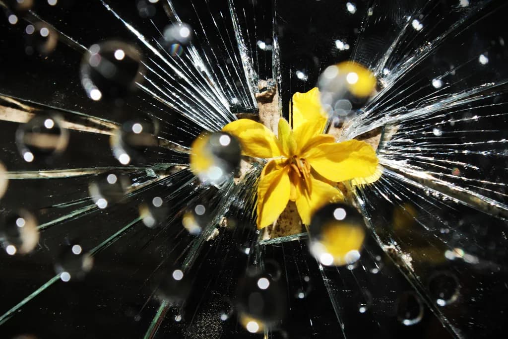 Shattered Sunflower Burst