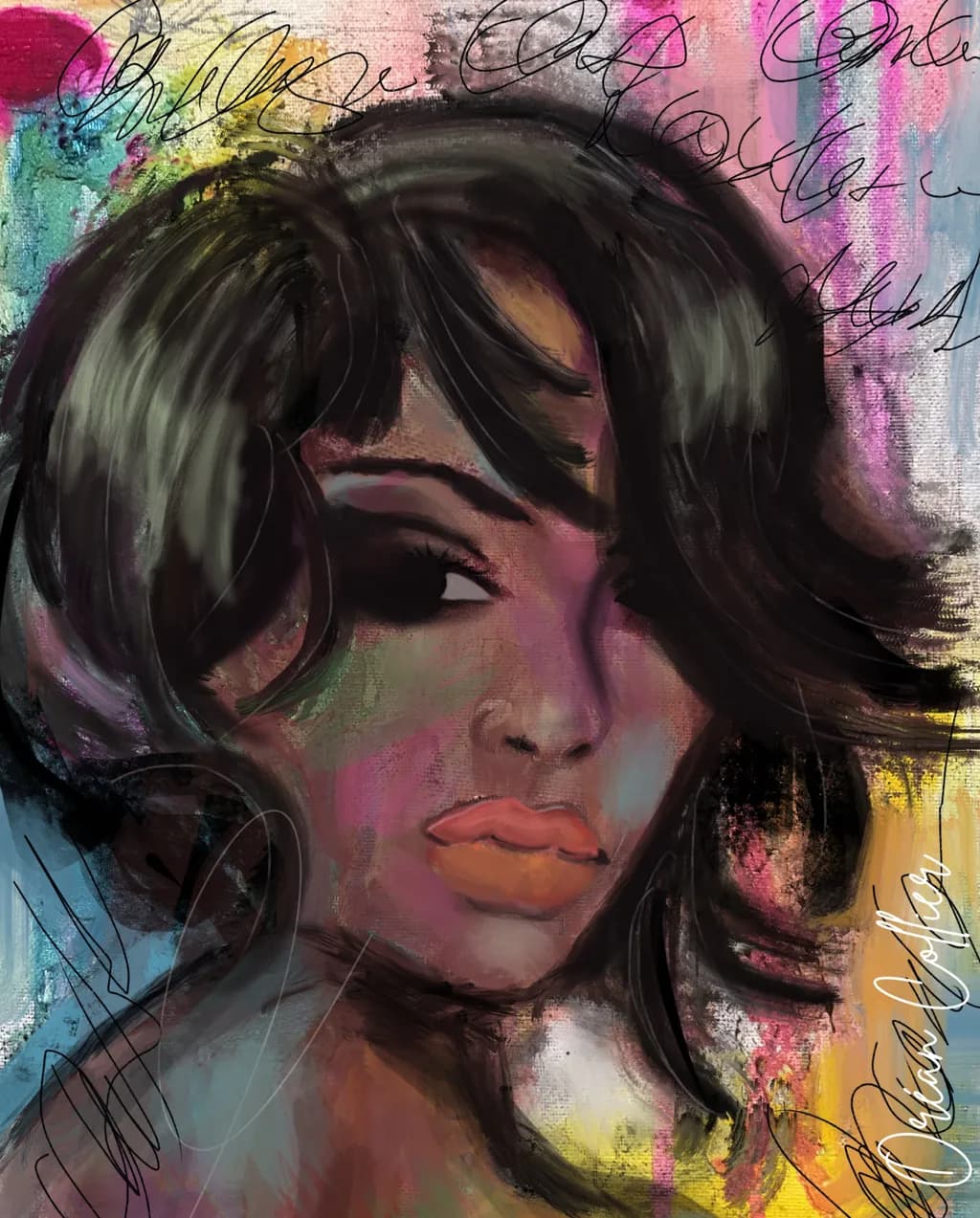 Painted Portrait Study