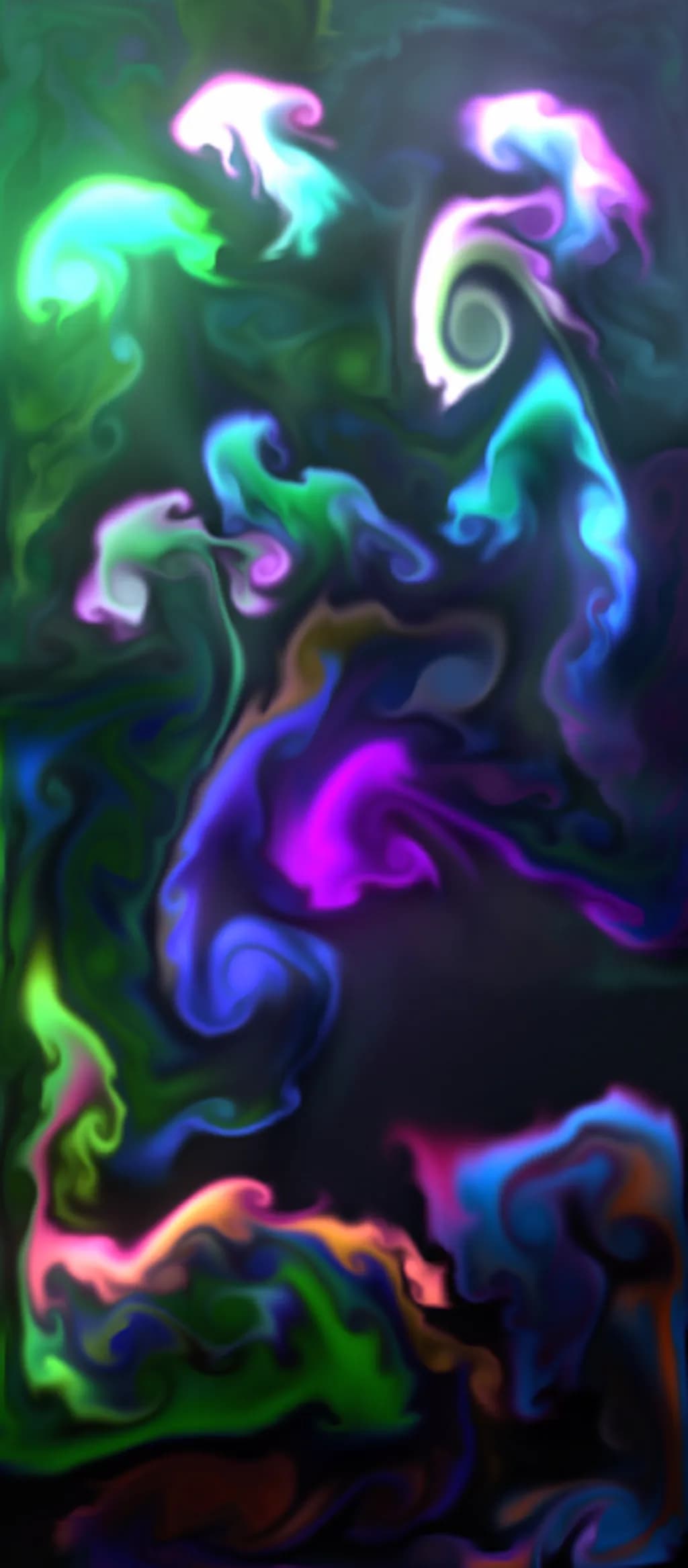 Neon Fluid Tangle