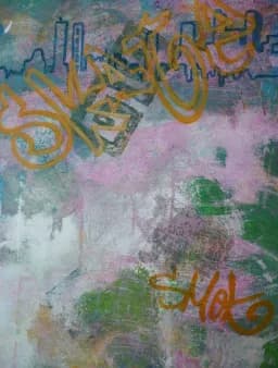 Ochre Graffiti Layers
