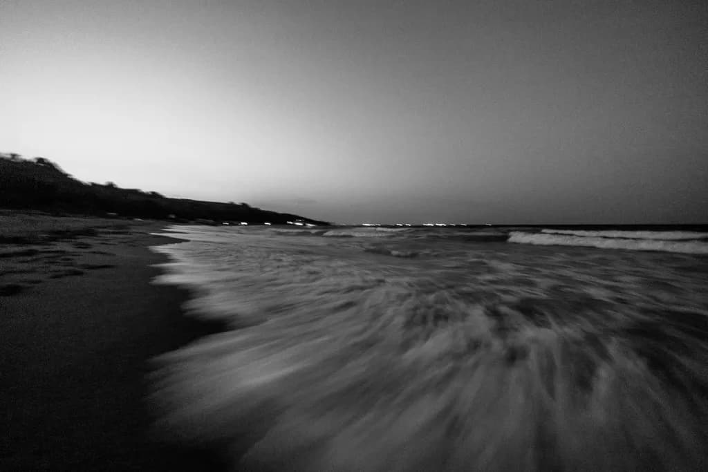 Twilight Ocean Shoreline