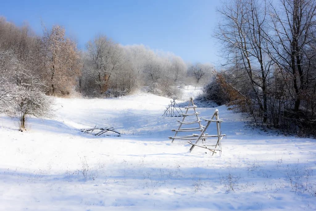 Frosted Meadow Fence