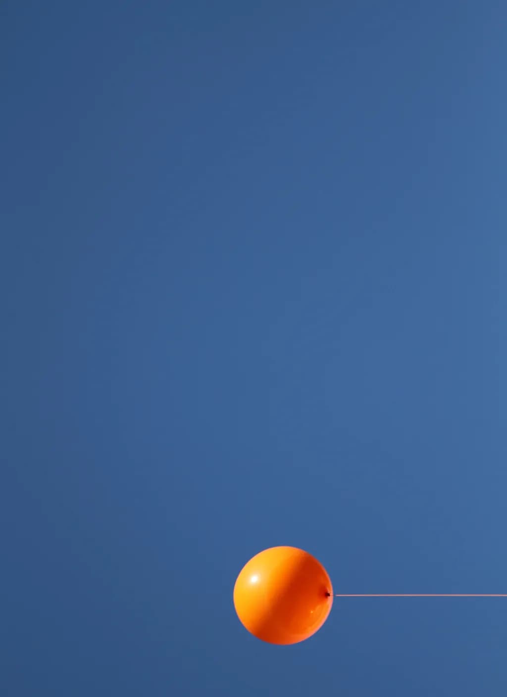 Orange on Blue
