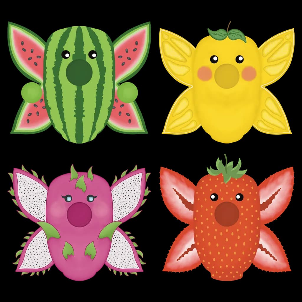 Fruit Collection Characters