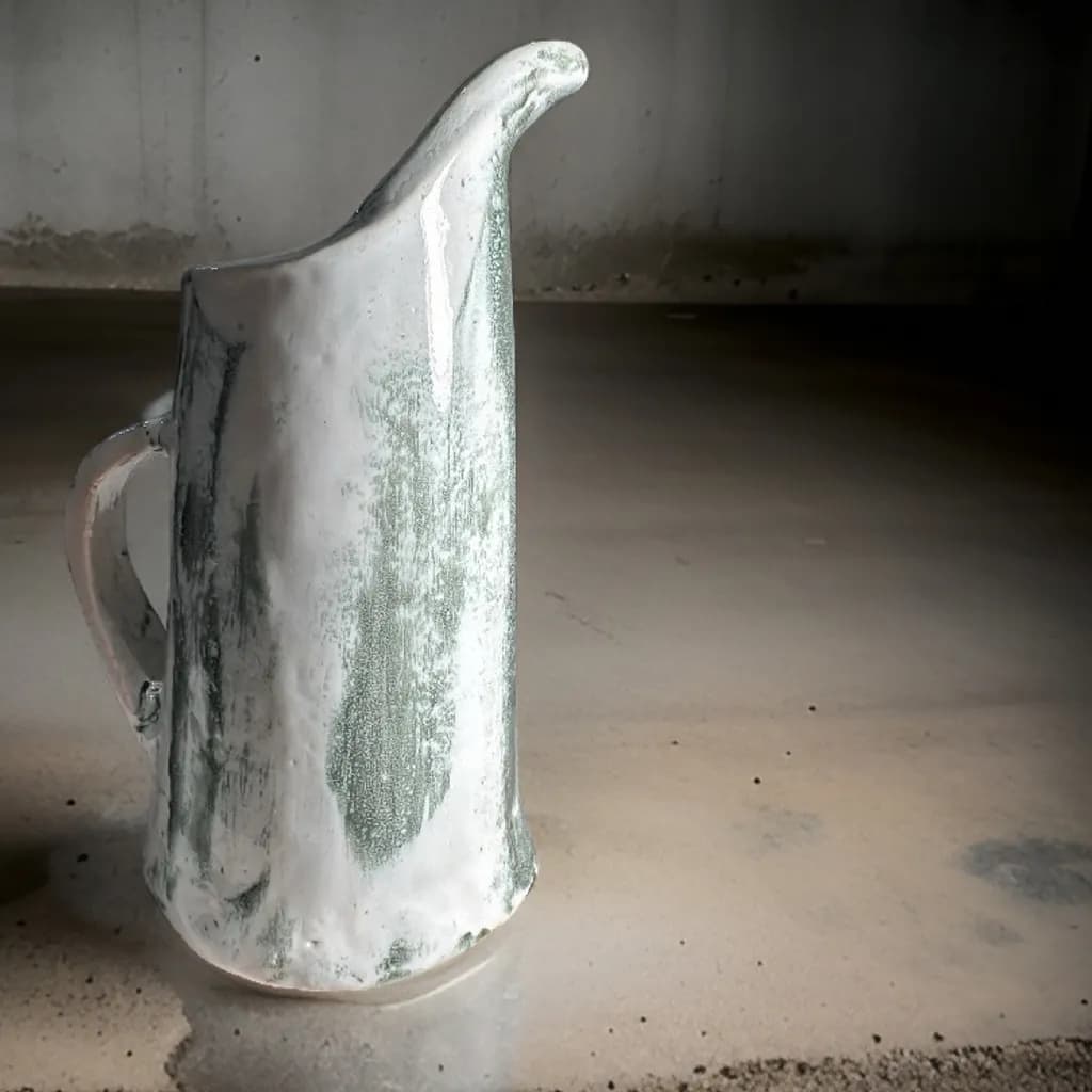 Weathered Metal Pitcher