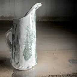 Weathered Metal Pitcher