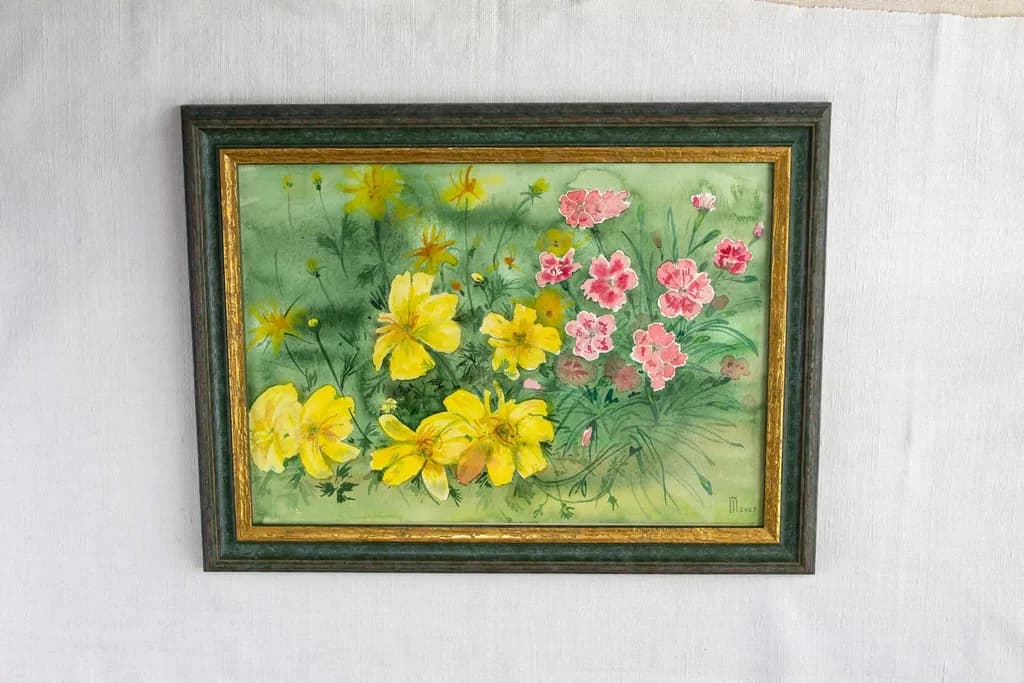 Yellow and Pink Garden