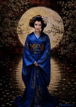  Geisha In Blue 