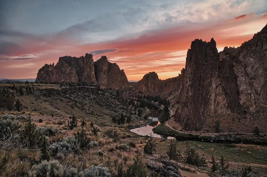 Smith Rock at Sunset