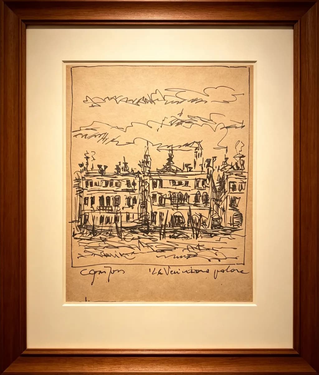 Venetian Waterfront Sketch