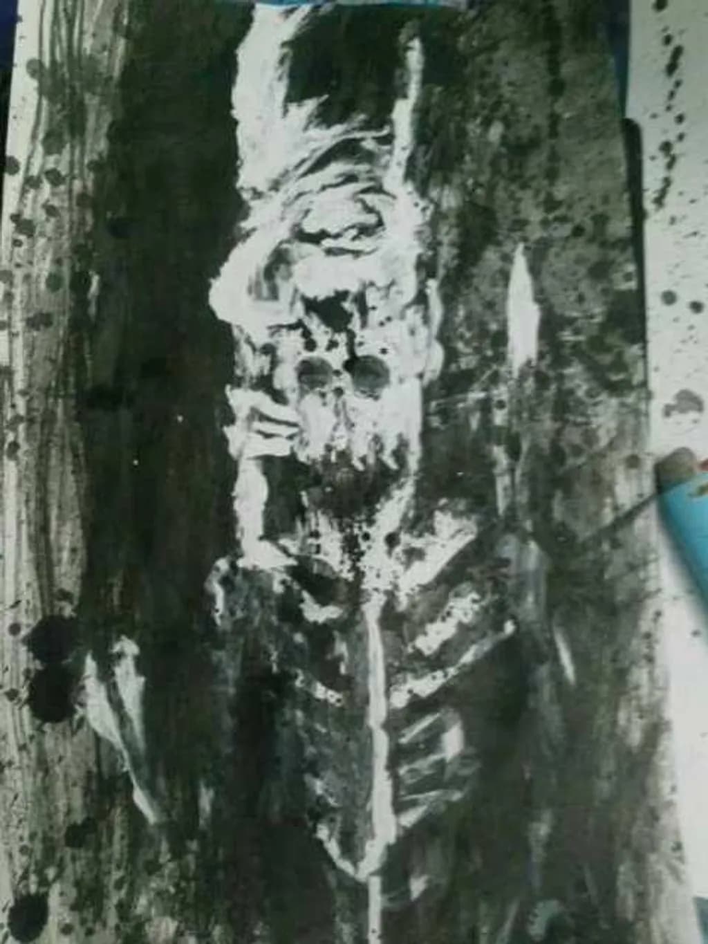 Monochrome Skull Portrait