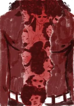 Faces in Red