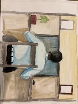 Student at Desk
