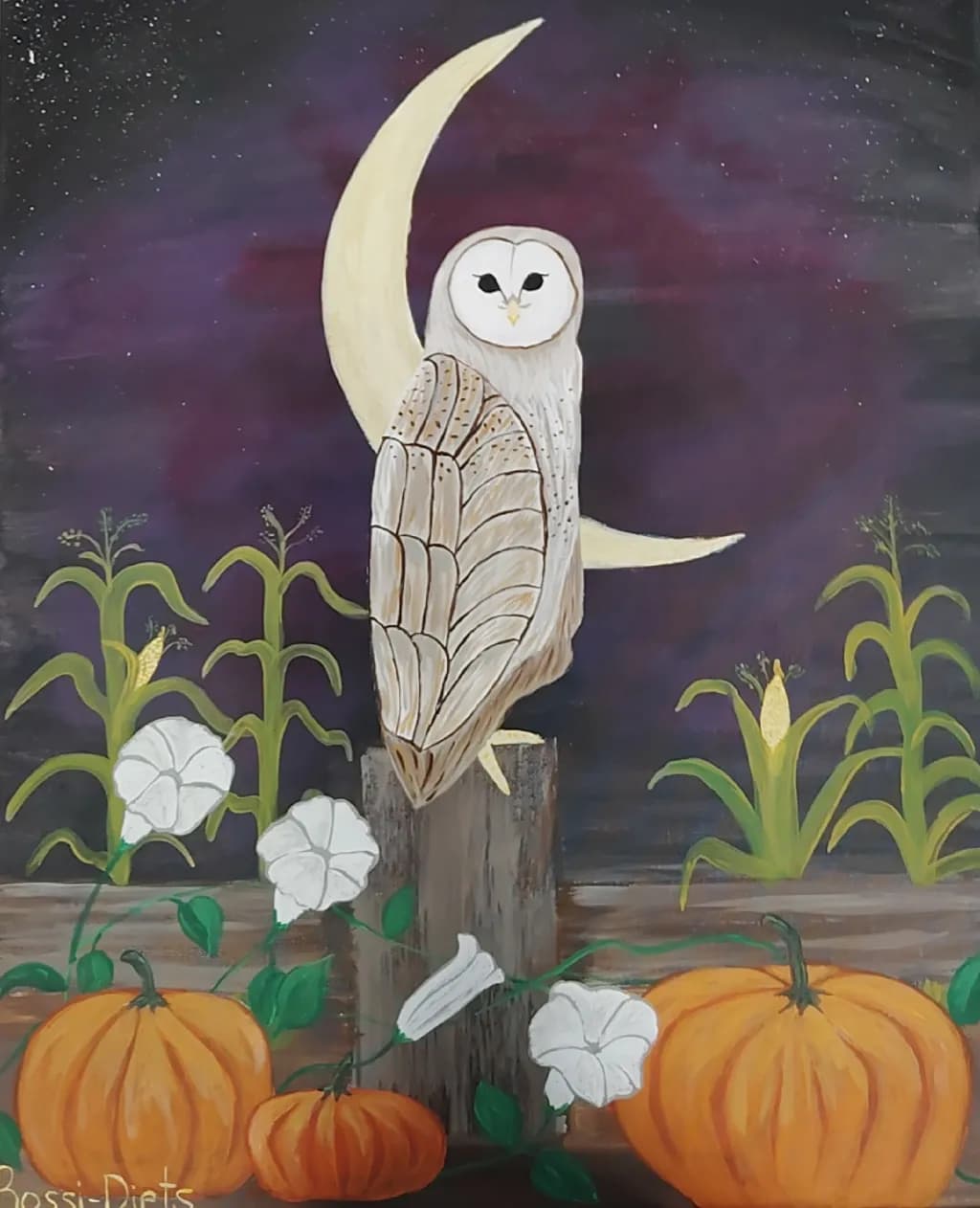 Moonlit Owl Harvest
