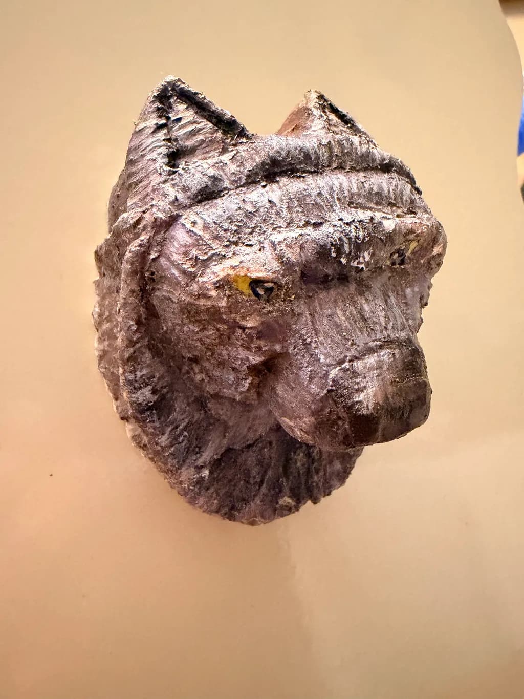 Mauve Cat Sculpture
