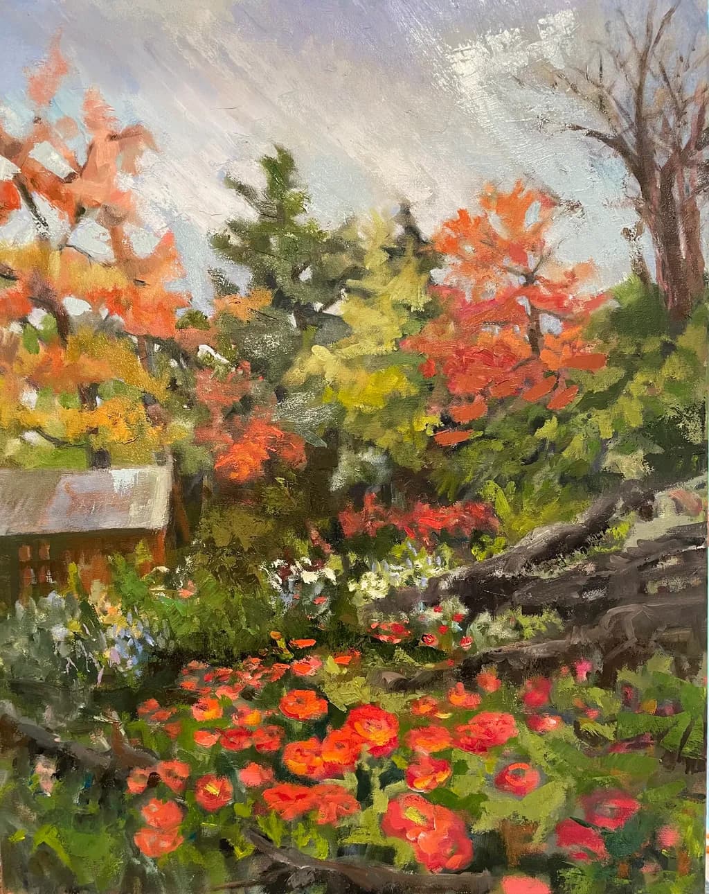 Autumn Poppy Garden