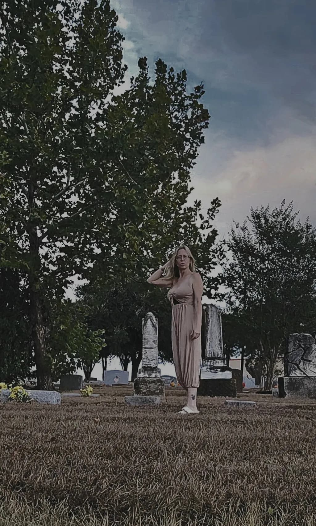 Cemetery at Dusk