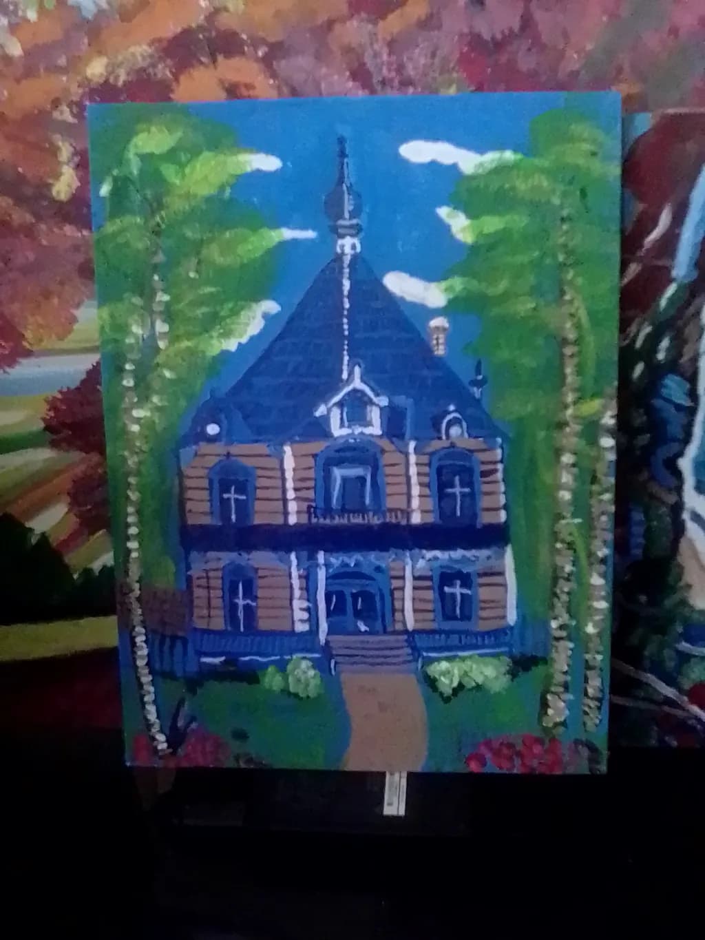 Blue-Gabled Garden Church