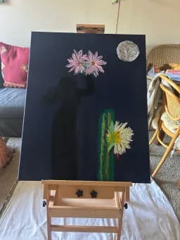 Moonlit Garden Flowers