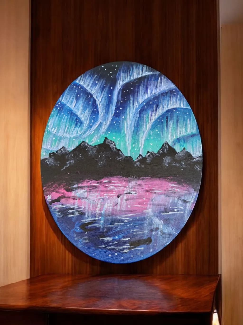 Midnight Mountain Reflection