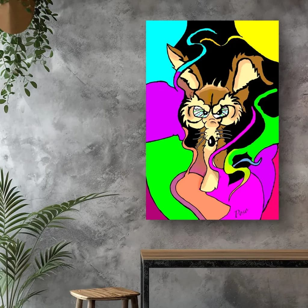 Psychedelic Wile Coyote