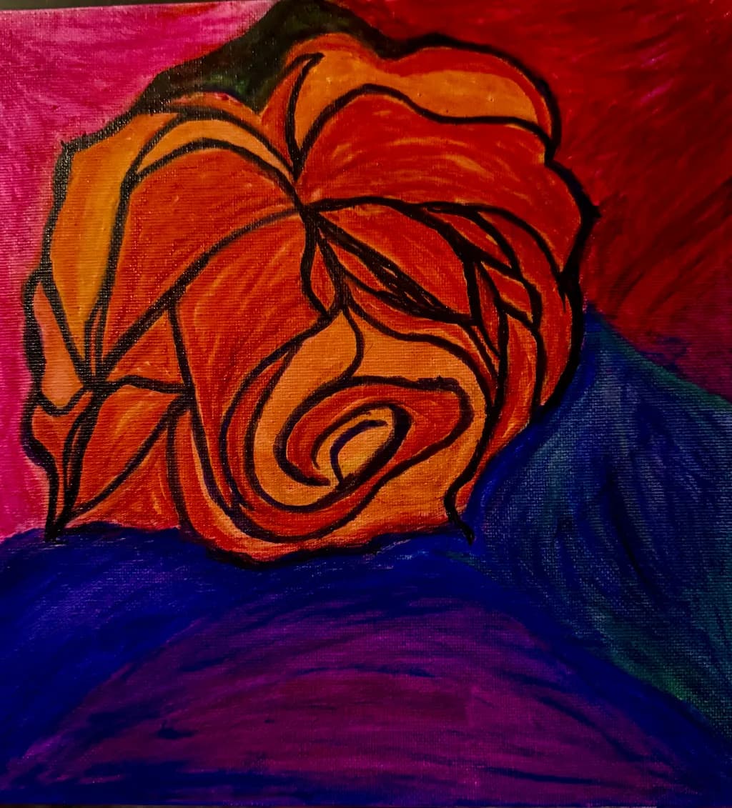 Crimson Rose Spiral