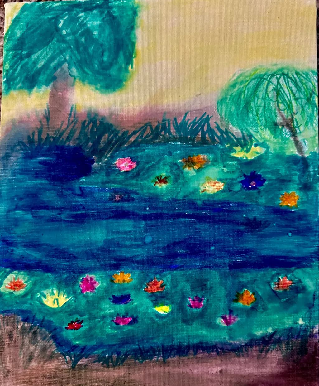 Teal Lily Pond
