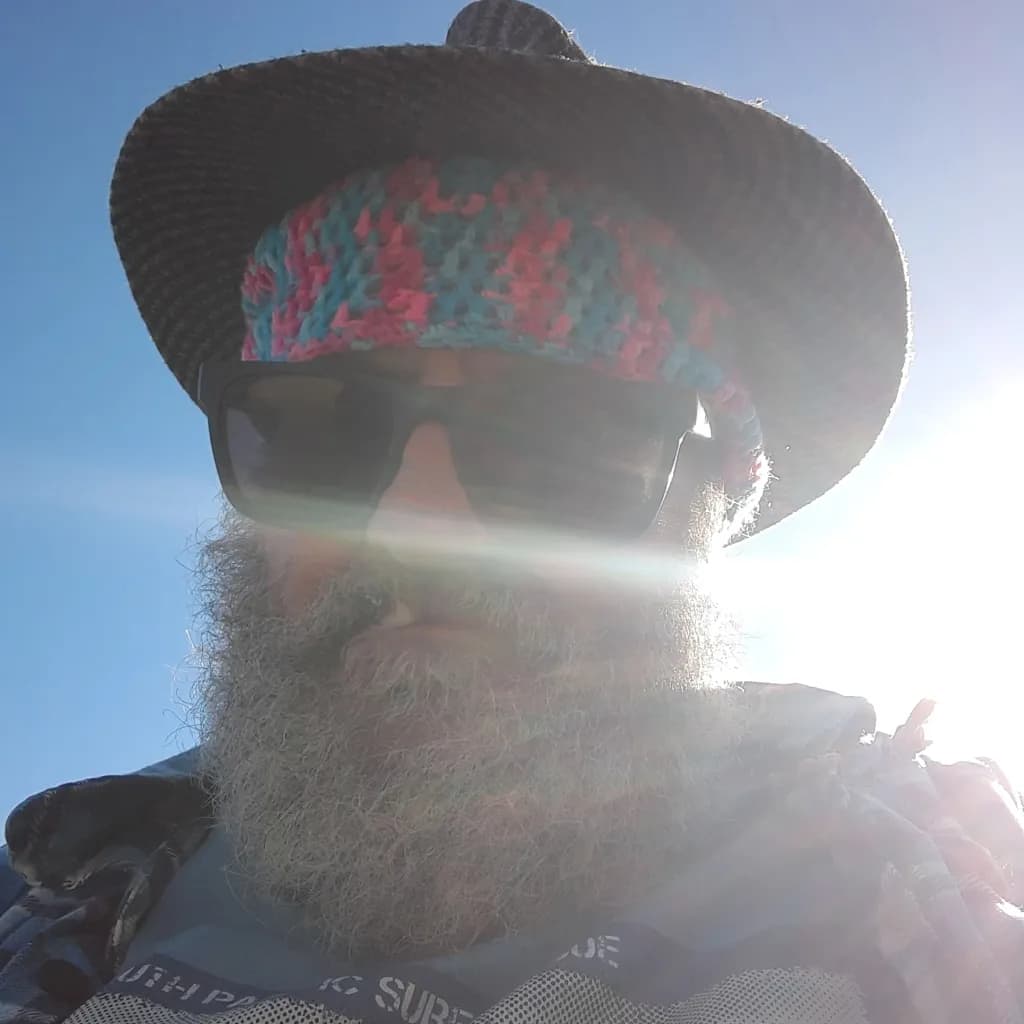 Sunlit Bearded Selfie