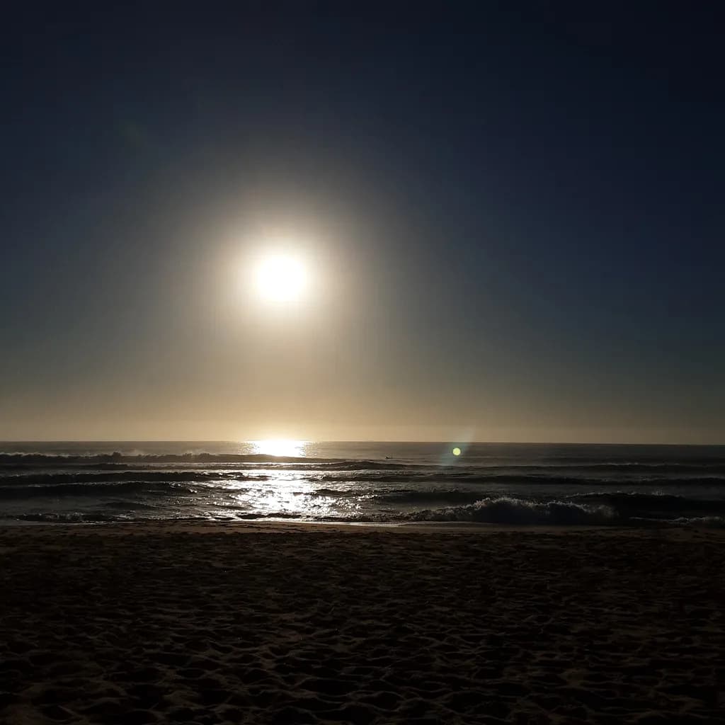 Ocean Sunset Reflection