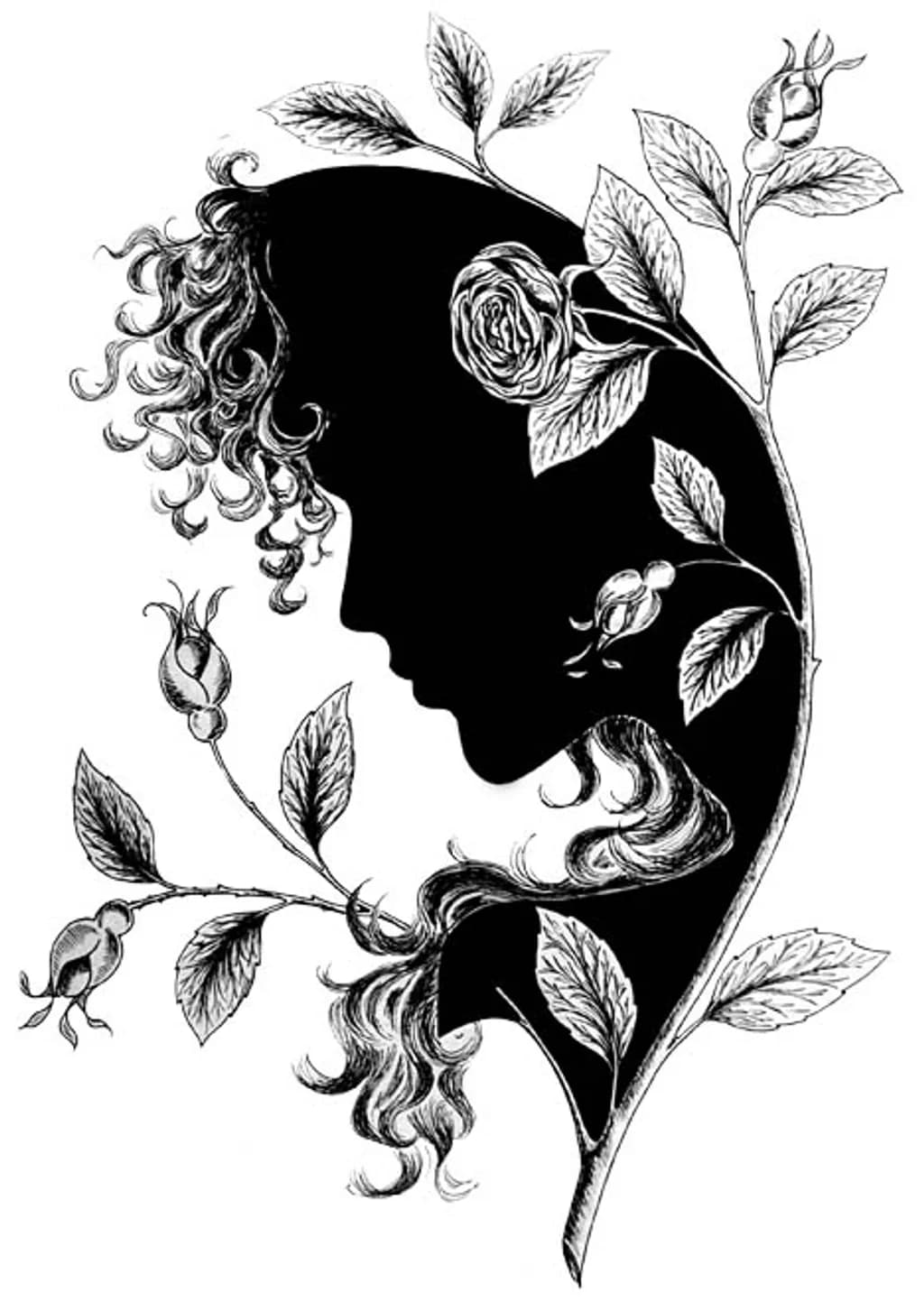 Elf in roses