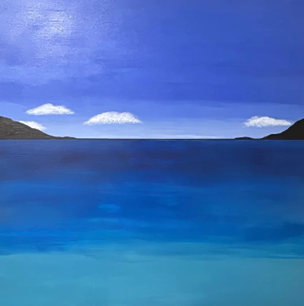 Island Horizon at Sea