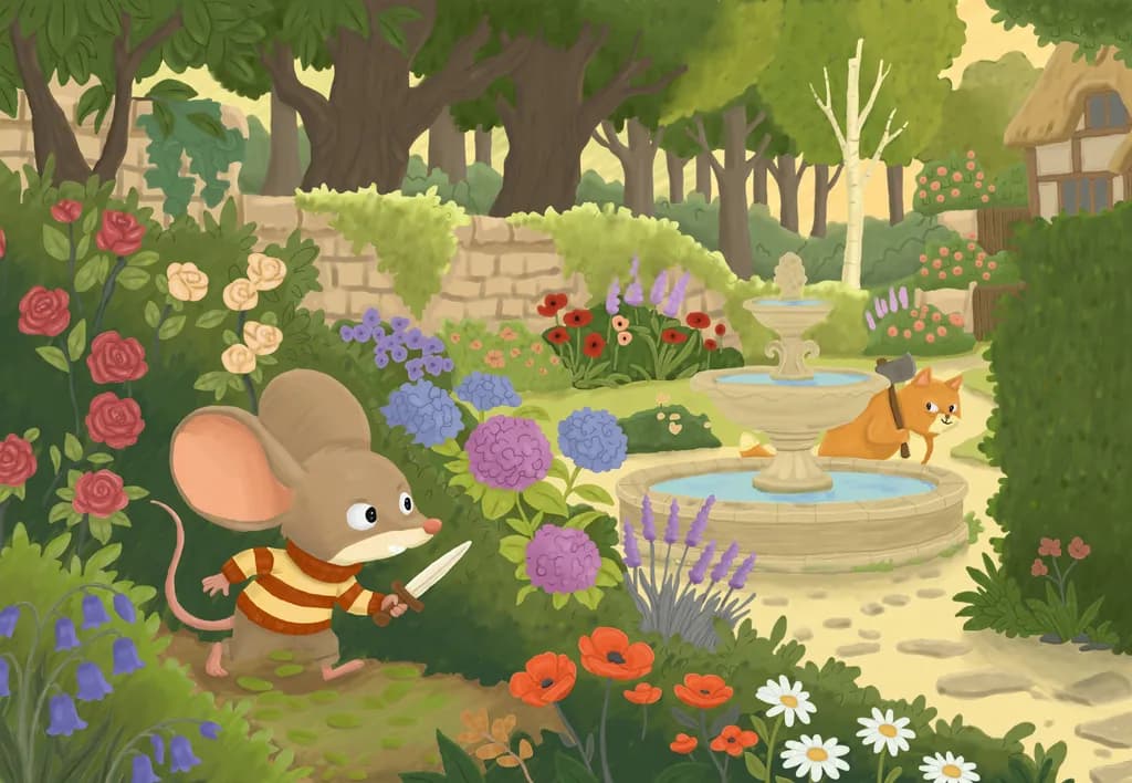 Cat and Mouse Garden Chase