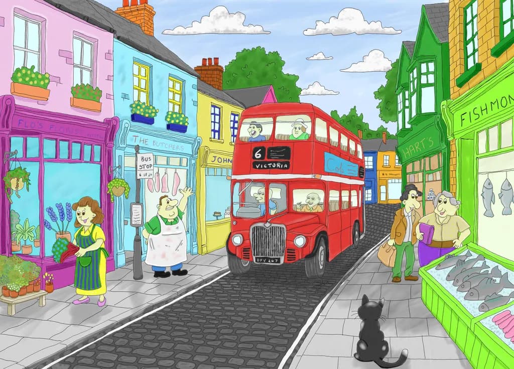 Colourful London Street
